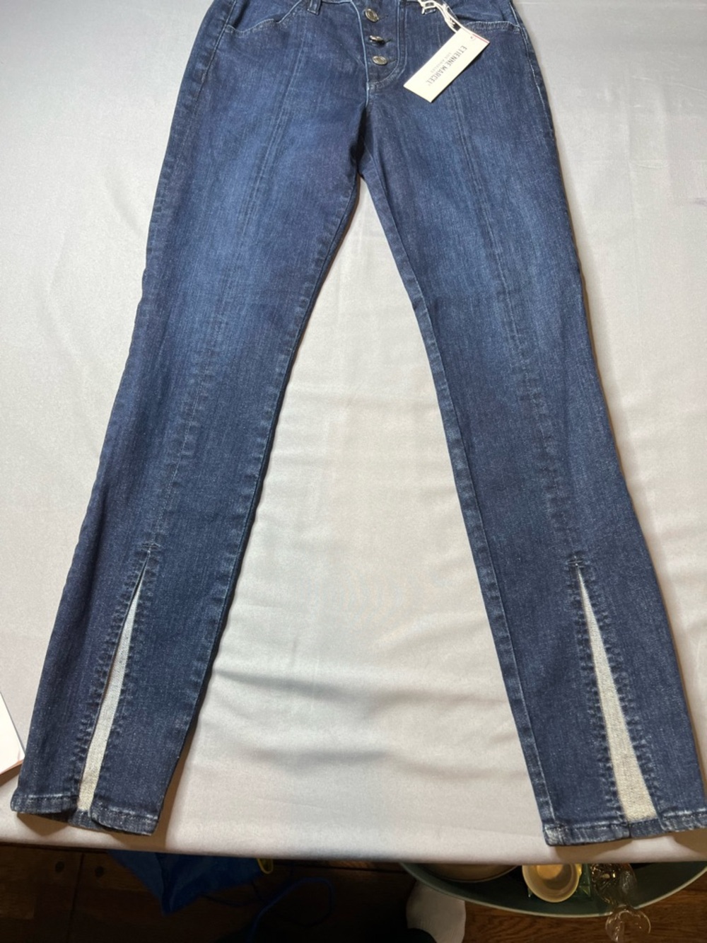 Etienne Marcel Los Angeles Jeans Size 27 Button Fly Stretch Denim NWT - Picture 6 of 11